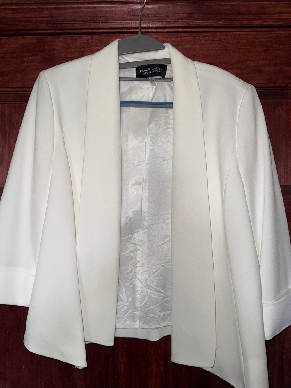 White Open-Front Women's Blazer
